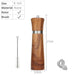 Solid Acacia Wood Pepper Grinder with Adjustable Ceramic Rotor