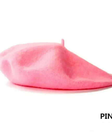 Chic French Wool Beret - Effortless Vintage Elegance for Women