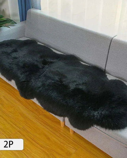 Luxurious Genuine Sheepskin Shag Rug for Ultimate Comfort - Soft, Plush Carpet for Sofa and Chair