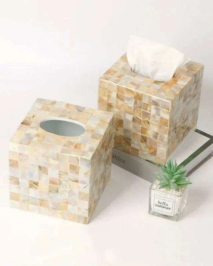 Elegant Seashell Tissue Holder - A Stylish Home Essential