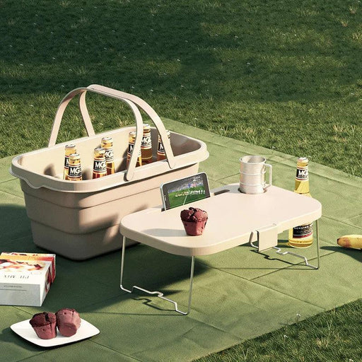 Ultimate All-in-One Picnic Basket for Outdoor Adventures - Compact and Versatile Storage Solution