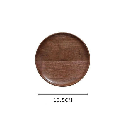 Nordic Elegance Black Walnut Serving Tray - Perfect for Hosting Teas and Fruits