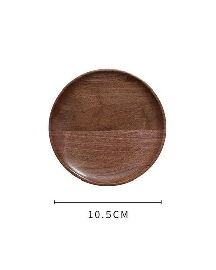 Nordic Elegance Black Walnut Serving Tray - Perfect for Hosting Teas and Fruits