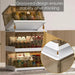 Clear Dual Access Stackable Storage Bins for Versatile Home Organization