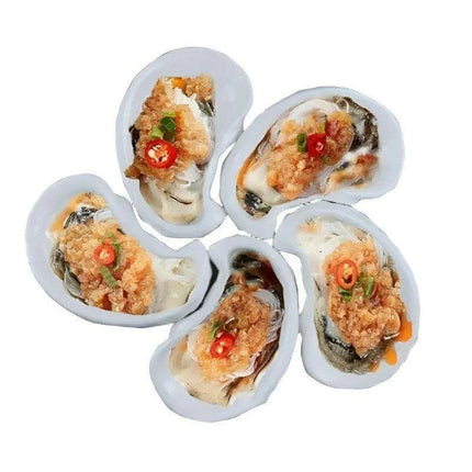 Oyster Shell Elegance: Premium Ceramic Dinnerware Set for Timeless Dining and Décor