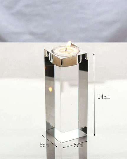 Elegant K9 Crystal Tealight Holders – Enhance Your Home Decor and Special Occasions
