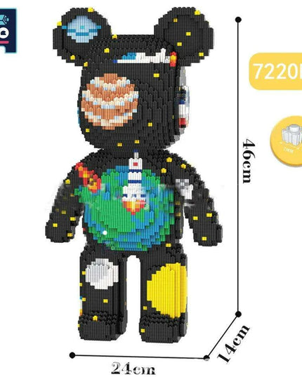 Adorable Bear Cub Building Block Set with Easy Storage - Inspire Creativity and Learning