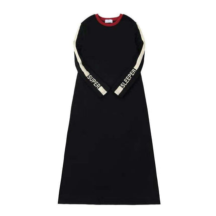 Chic Black and Beige Striped Family Matching Modal Outfit Set for All Ages