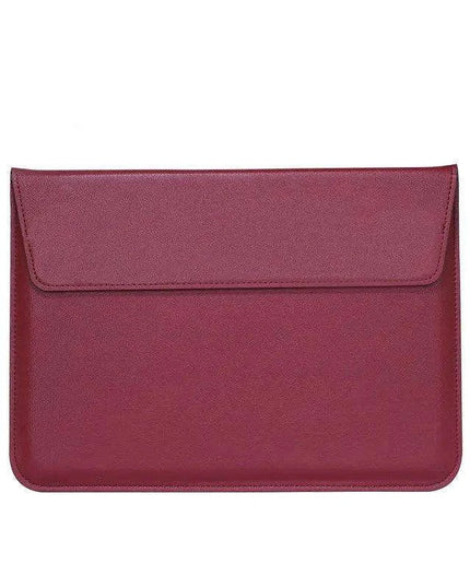 Sleek PU Leather Laptop Sleeve - Compatible with MacBook and Huawei - Chic Tech Accessory for Everyday Use