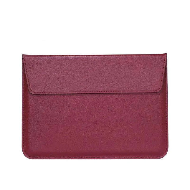 Sleek PU Leather Laptop Sleeve - Compatible with MacBook and Huawei - Chic Tech Accessory for Everyday Use