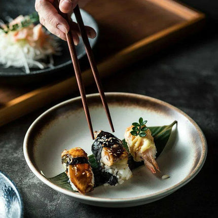 Sleek Japanese-Style Deep Ceramic Serving Bowls for Soups, Salads, and Rice Dishes