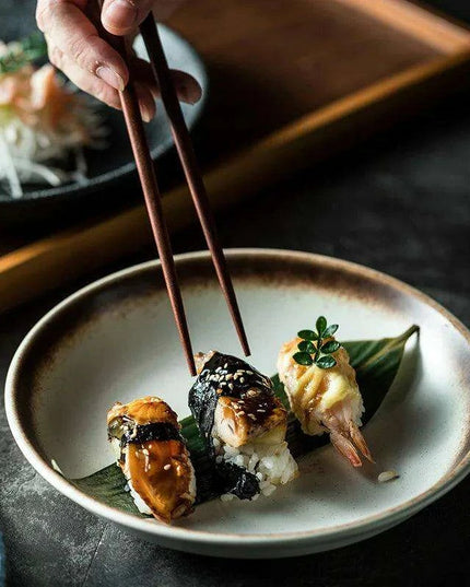 Sleek Japanese-Style Deep Ceramic Serving Bowls for Soups, Salads, and Rice Dishes