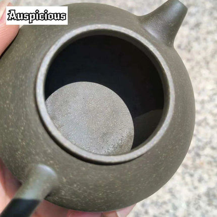 Handcrafted Yixing Purple Clay Tea Kettle - 70ml Artisan Green Mud Teapot for Traditional Kung Fu Brewing