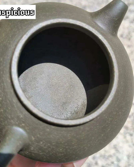 Handcrafted Yixing Purple Clay Tea Kettle - 70ml Artisan Green Mud Teapot for Traditional Kung Fu Brewing