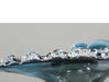 Elegant Cerulean Glazed Fruit Bowl