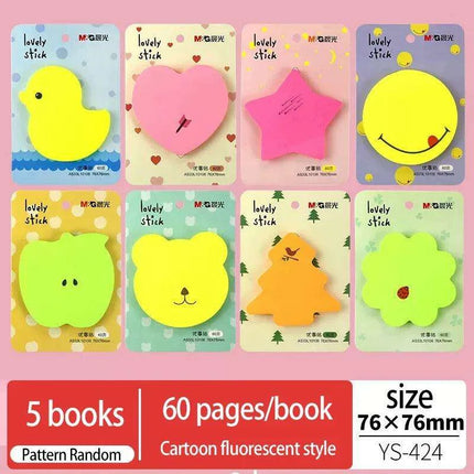 Colorful Kawaii Sticky Notes - Fun and Functional Memo Stickers for a Cheerful Workspace