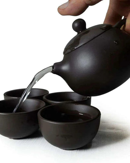 Elegant Yixing Purple Clay Teapot Set for Authentic Chinese Tea Brewing