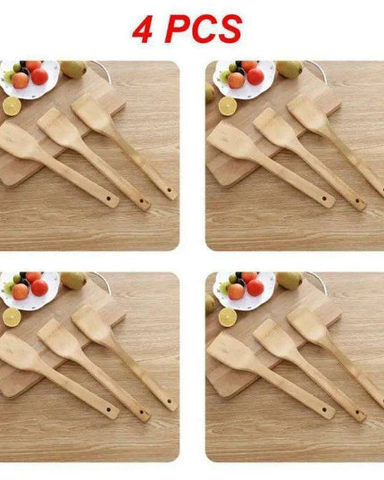 Sustainable Bamboo Cooking Utensil Collection - Essential Kitchen Tool Set