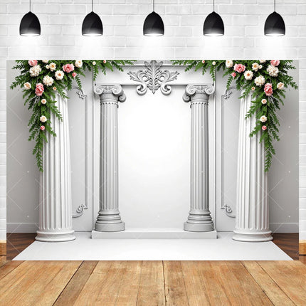Retro European Palace Photography Backdrop – 13 Designs, Vinyl & Polyester