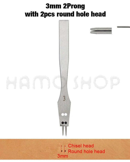 Premium Interchangeable Round Chisel Tool Set for Leather Crafting