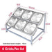 Milk Tea Shop Organizational Marvel: Multi-Grid Portion Basin Rack for Streamlined Efficiency