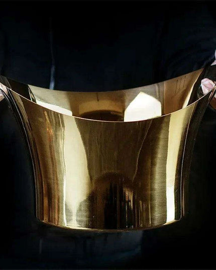 Elegant Stainless Steel Deer Head Beverage Chiller - Premium Ice Bucket