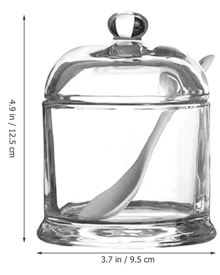 Elegant Glass Spice Jars with Lids for an Upscale Kitchen