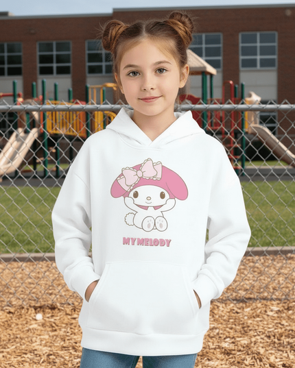 My Melody Graffiti Hoodie Outfit for Girls - Adorable Spring/Fall Sweatshirt Set