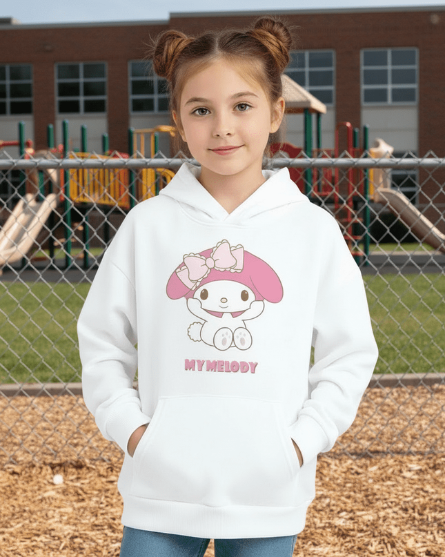 My Melody Graffiti Hoodie Outfit for Girls - Adorable Spring/Fall Sweatshirt Set