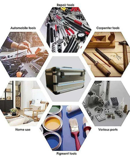 Ultimate Ergonomic Aluminum Toolbox with Organized Drawers - The Perfect Portable Storage Solution