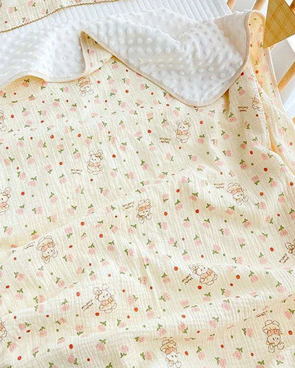 Autumn Comfort Fleece Baby Swaddle and Quilt Blanket