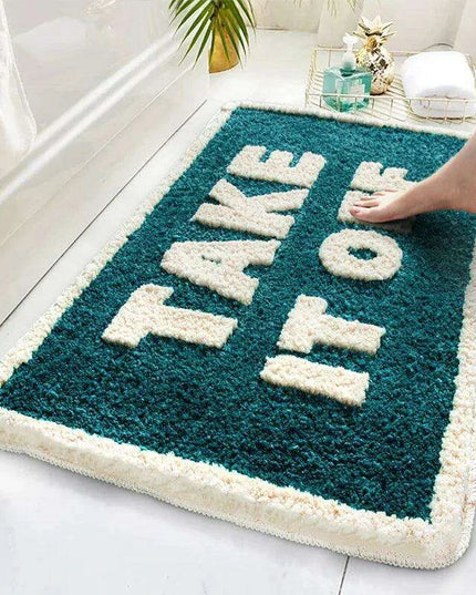 Stylish Tufted Letter Pattern Area Rug for Elegant Home Decor Enhancement