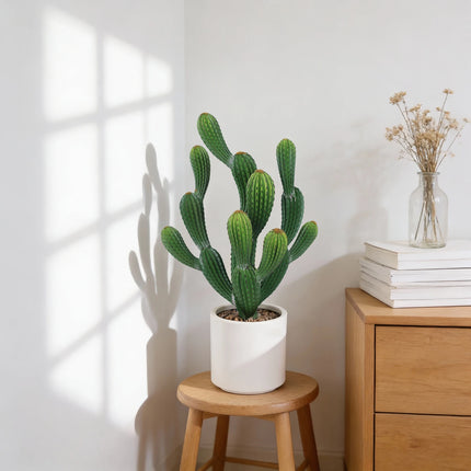 Artificial Cactus Plant Tall UV Resistant Faux Cactus Realistic Textur
