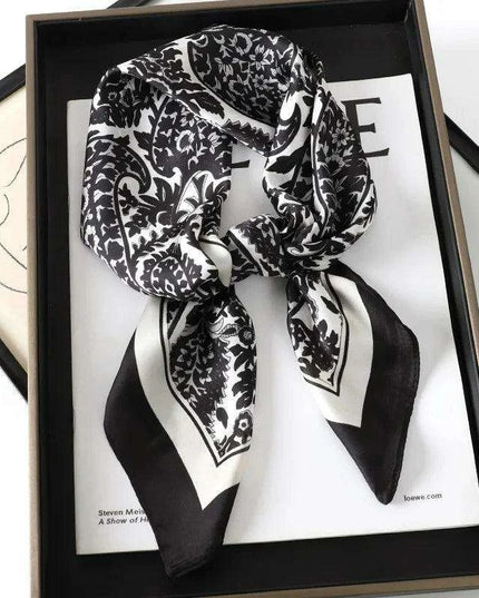 Chic Toddler Elegance: Luxurious 70x70cm Silk Scarf for Ages 6 Months to 4 Years