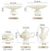 Elegant Palace Relief Ceramic Tea and Coffee Collection for Discerning Connoisseurs