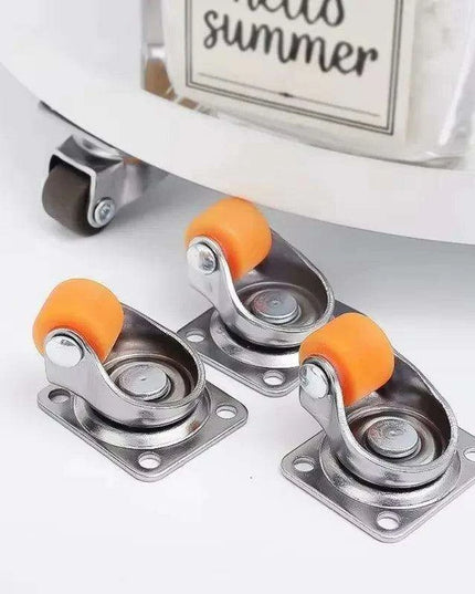 Revolutionary Mini Self-Adhesive 360° Swivel Soft Rubber Casters for Effortless Furniture Mobility - 24/1PCS