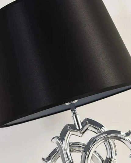 Luxurious LED Table Lamp with Artistic Gold and Silver Accents for Home and Office Décor