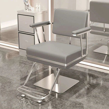 Premium Hydraulic Salon Chair with Adjustable Recline - Elevate Your Beauty Services