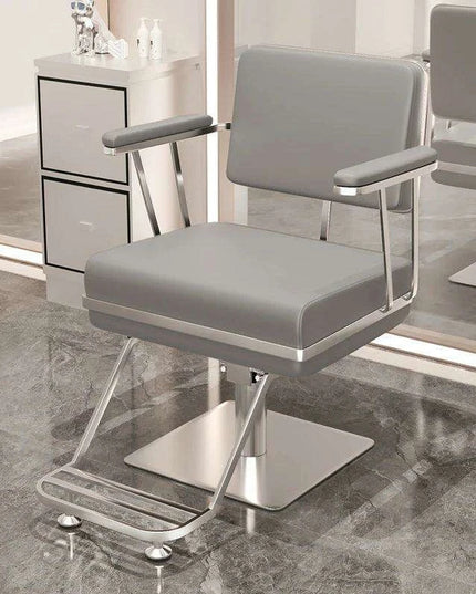 Premium Hydraulic Salon Chair with Adjustable Recline - Elevate Your Beauty Services
