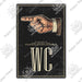 Vintage Charm Toilet Wall Art for Quirky Bathroom Decor