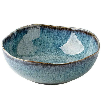 Handcrafted Blue Kiln Charger Plates - Elegant Table Decor for Sophisticated Dining Experiences