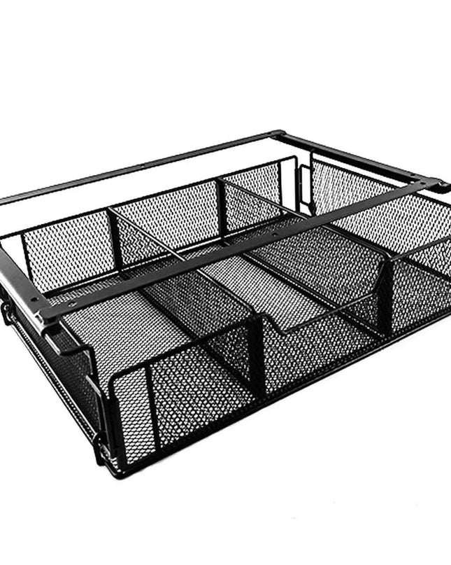 Under-Desk Hidden Storage Drawer with Large Capacity Organizer