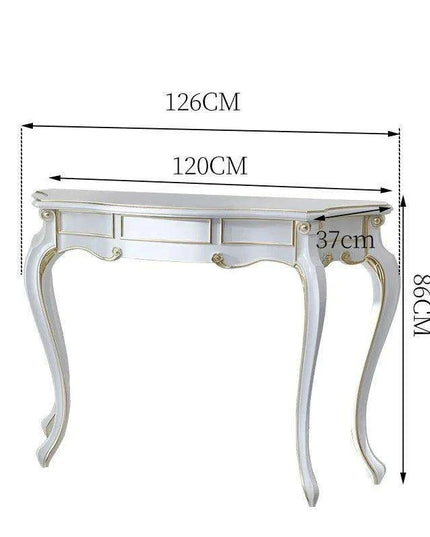Retro Nordic Elegance Console Table - Timeless Entryway Decor Accent