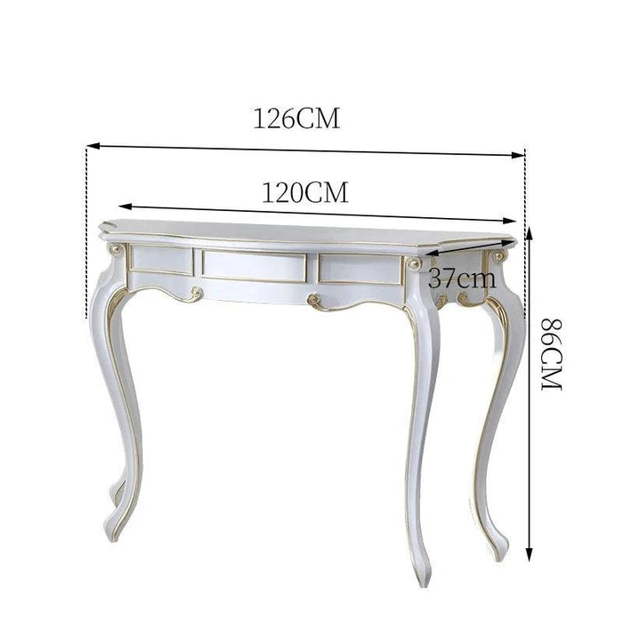 Nordic Style Vintage Console Table - Retro Entryway Decor Piece