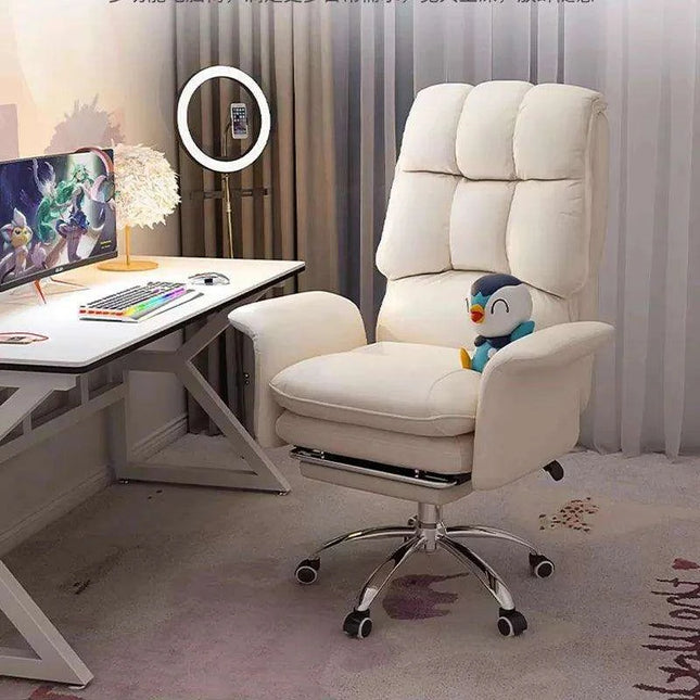 Premium Adjustable Leather Gaming Recliner with Ergonomic Design