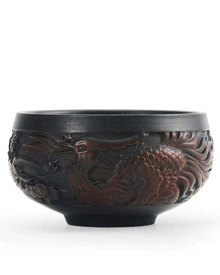 Handcrafted 85ML Jianshui Purple Pottery Tea Set