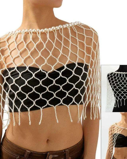 Pearl Elegance Choker and Body Chain Set