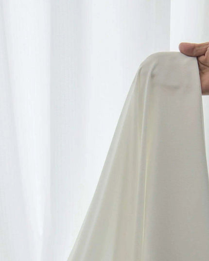 Elegant White Ruffled Lace Sheer Curtains - Sophisticated Semi-Blackout Drapes for Living Room & Bedroom