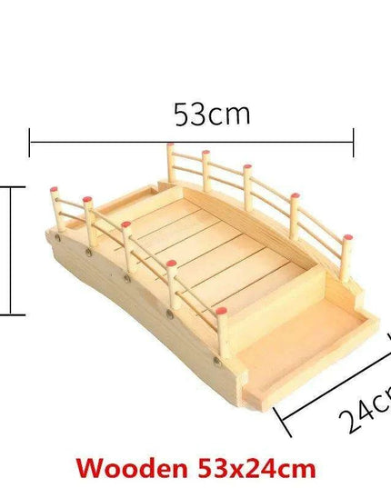 Elegant Dragon Boat Sushi Platter for Sashimi Lovers