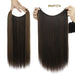 20-Inch Versatile Adjustable Invisible Wire Hair Extensions - Curly and Sleek Options